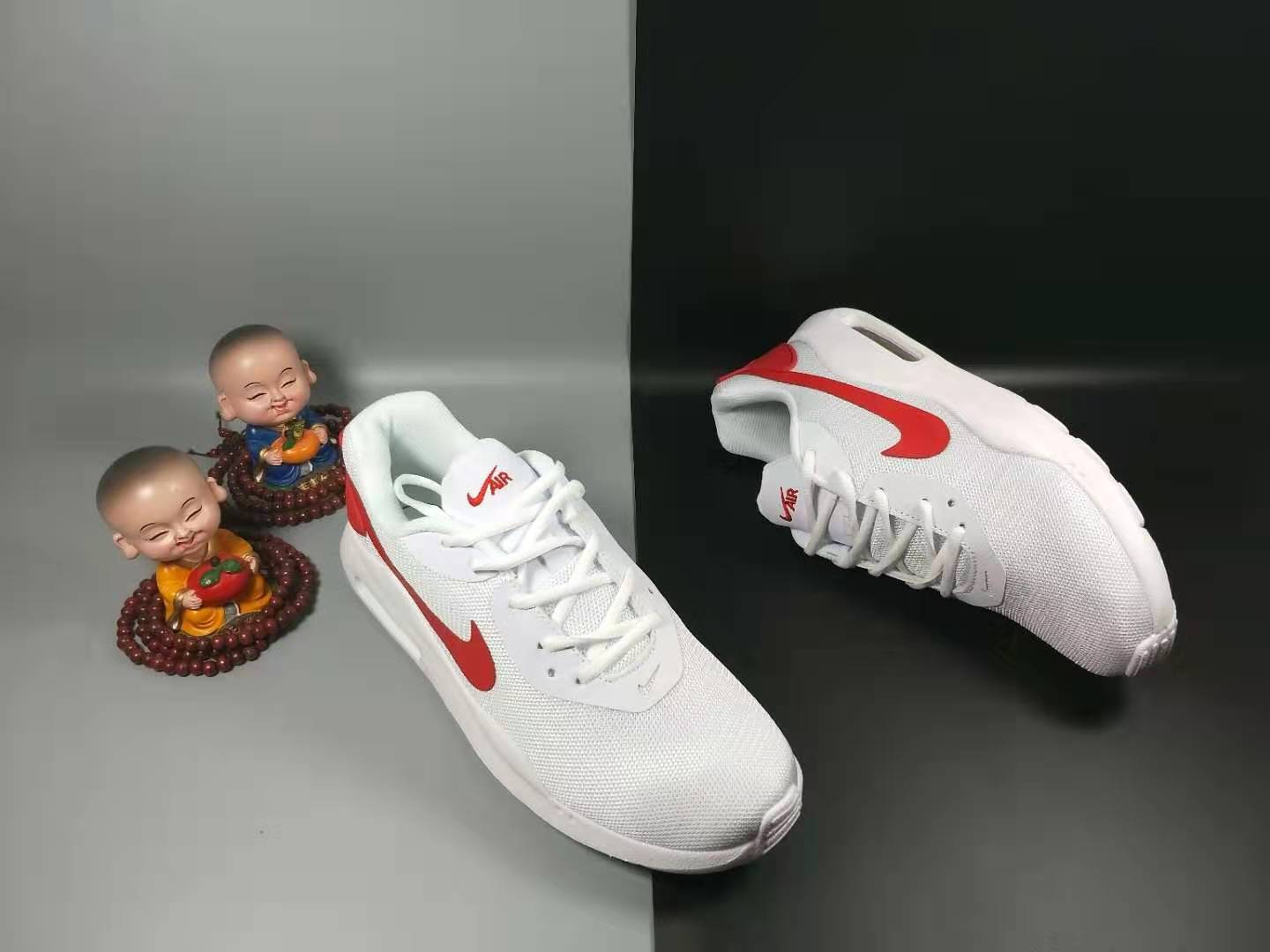 2020 Nike Air Max OKETO WNTR White Red Running Shoes